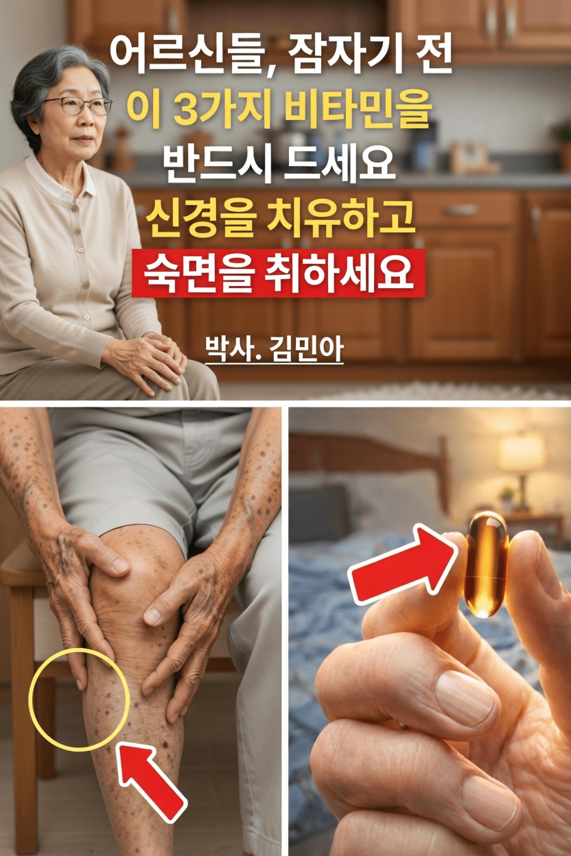 60세 이후 신경 건강과 다리 힘을 돕는 간단한 취침 전 습관 3가지