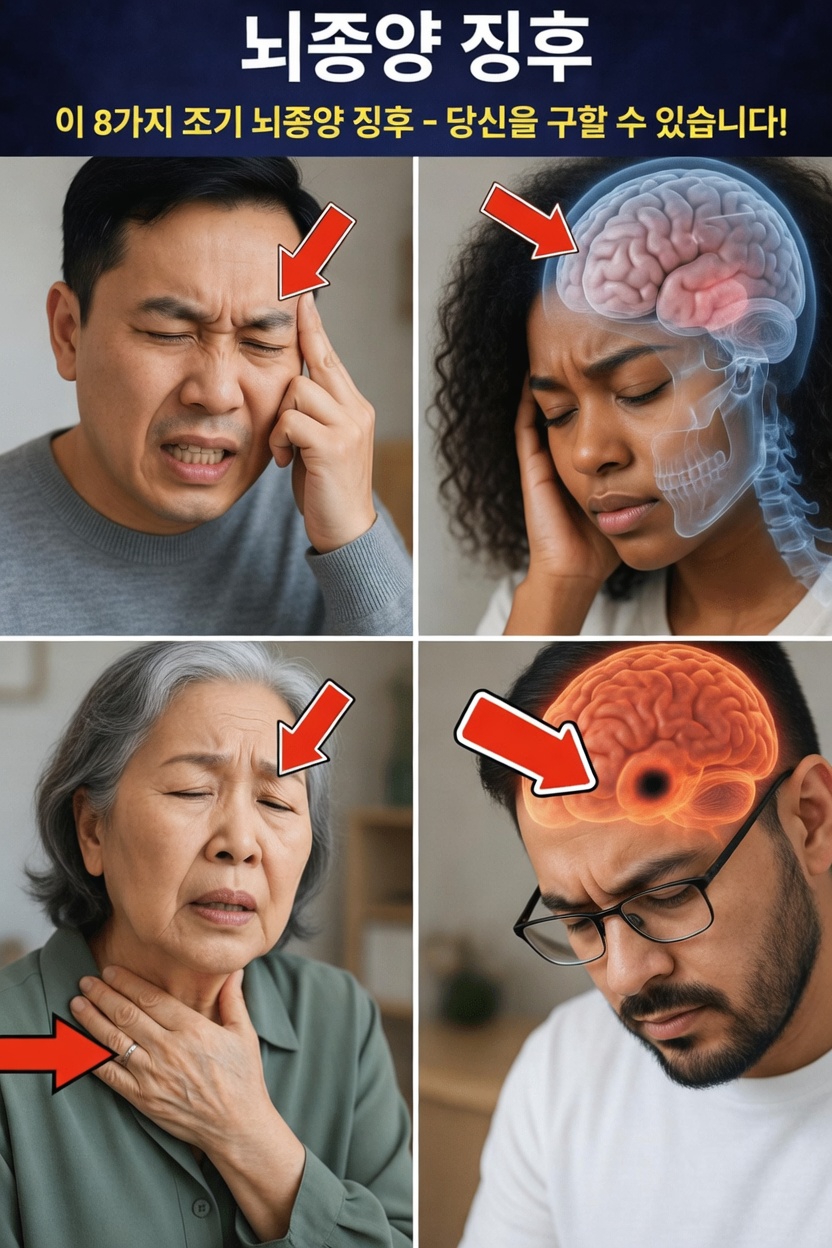 절대 무시해서는 안 되는 뇌종양의 8가지 초기 경고 신호