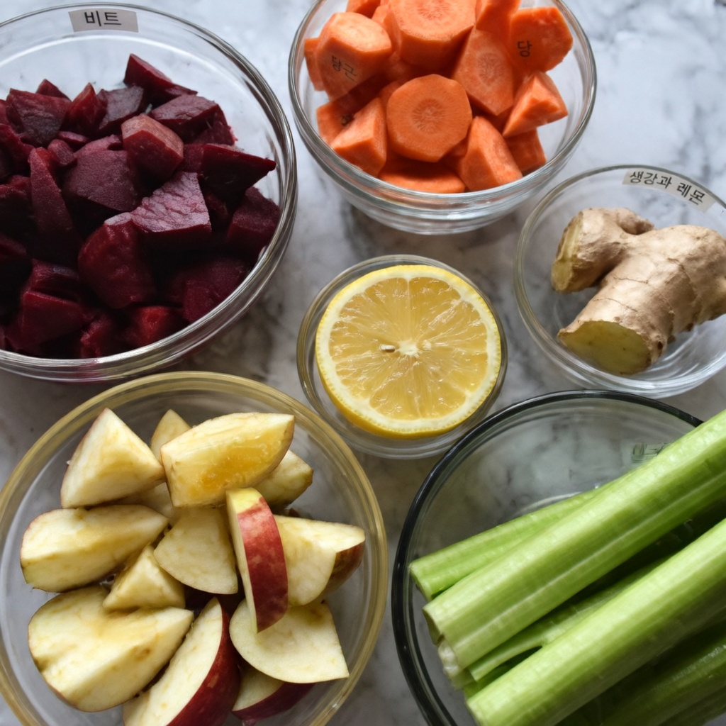 자연스럽게 매일의 에너지와 집중력을 돕는 간단한 생강·토마토 음료 루틴