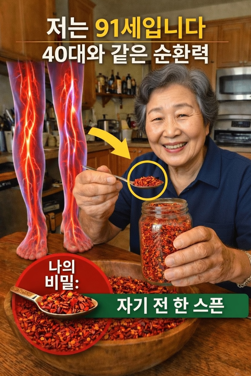 노년층: 잠들기 전에 카이엔을 추가해 다리와 발의 혈액순환을 돕는다면 어떤 일이 일어날까요?