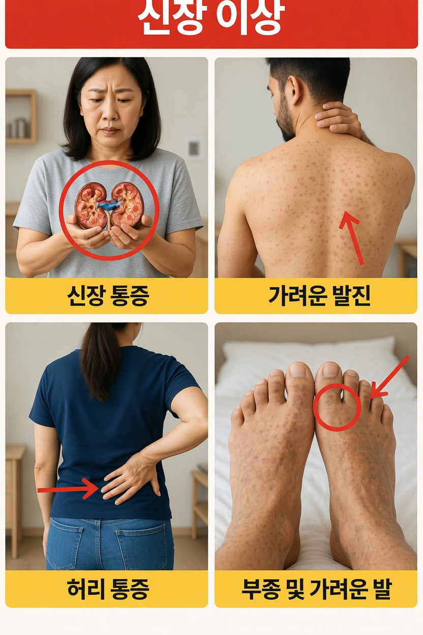 당신의 신장이 관심을 필요로 할지도 모른다는 10가지 놀라운 신호