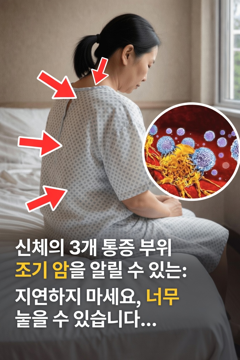 암의 초기 경고 신호일 수 있는 몸의 지속적인 통증 부위 3가지(절대 무시하지 마세요)