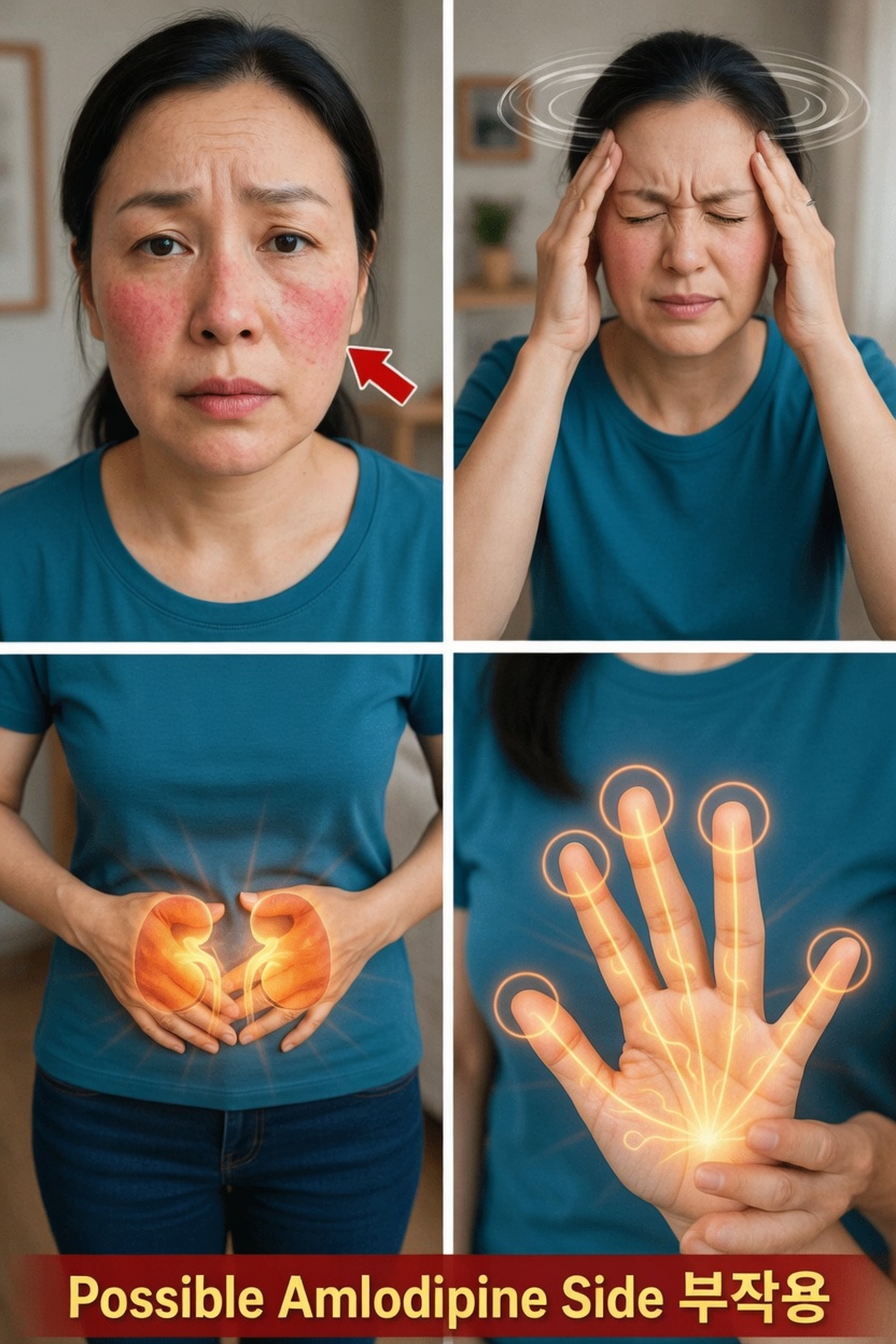 알아두어야 할 암로디핀의 중요한 부작용 10가지