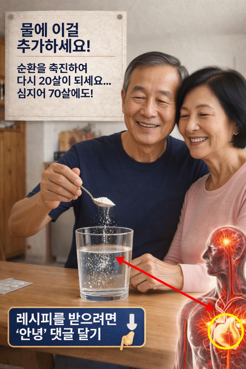 노년층: 더 나은 혈액순환을 위해 마그네슘으로 매일 마시는 물을 간단히 개선하는 방법