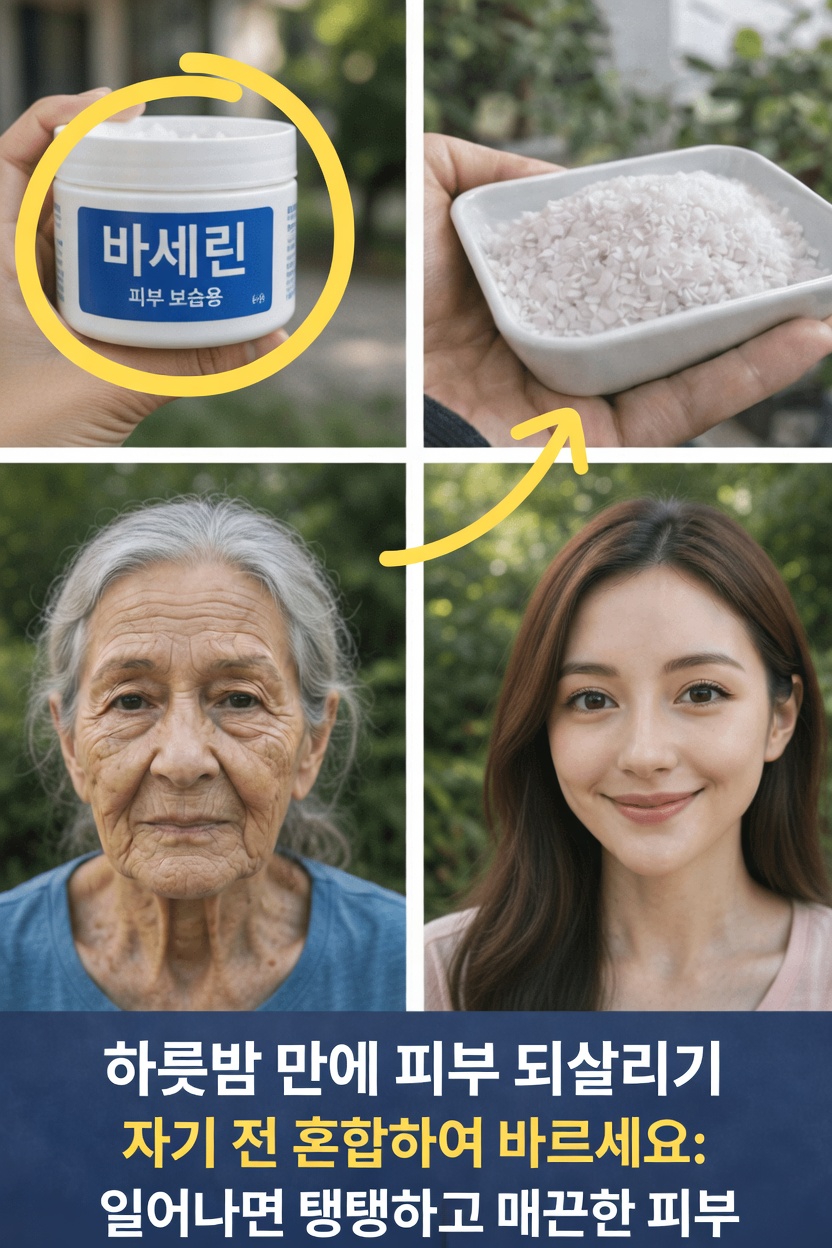 바셀린에 소금을 섞는 것이 저녁 스킨케어 루틴에 좋은 추가 요소일까요?