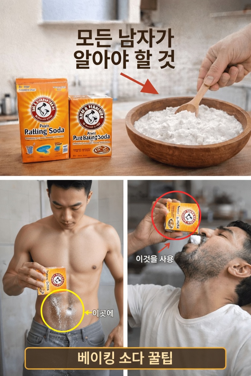 모든 남성이 일상적인 그루밍과 위생을 위해 알아야 할 베이킹소다 활용법 8가지