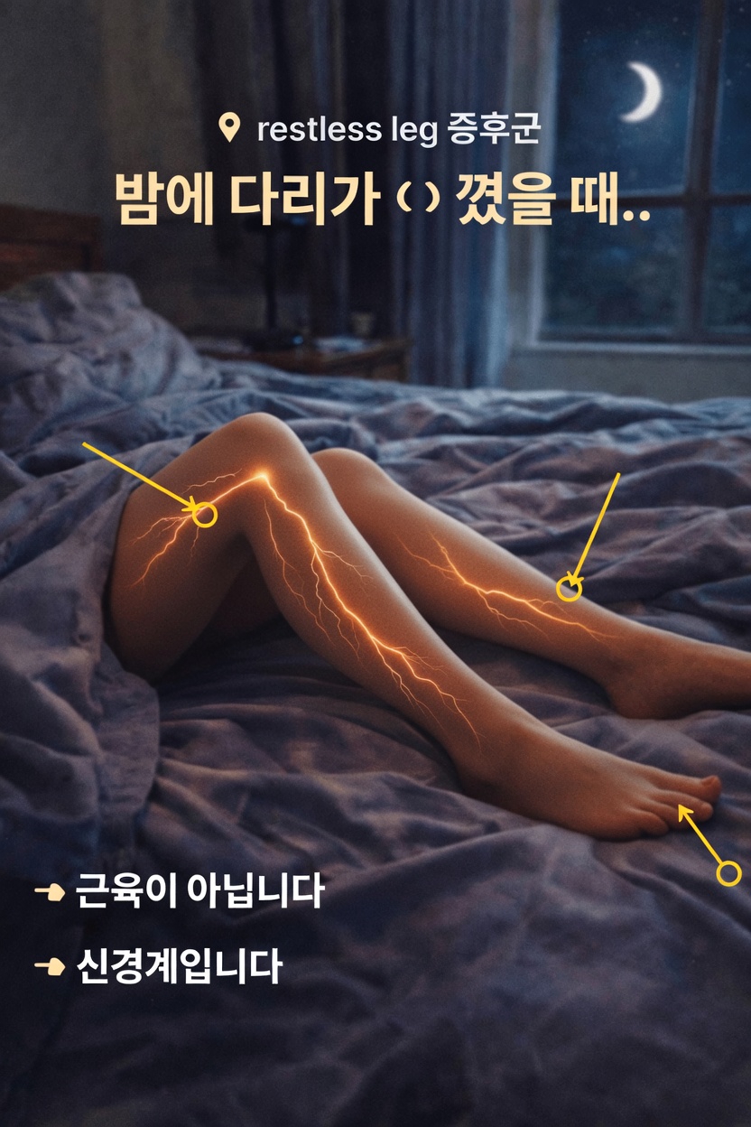 밤에 나타나는 하지불안증후군의 이해와 더 편안한 수면을 돕는 부드러운 생활 습관