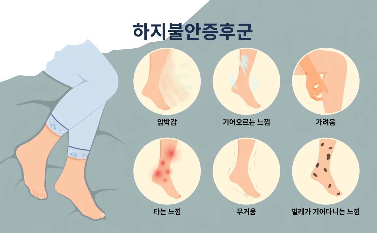 밤에 나타나는 하지불안증후군의 이해와 더 편안한 수면을 돕는 부드러운 생활 습관