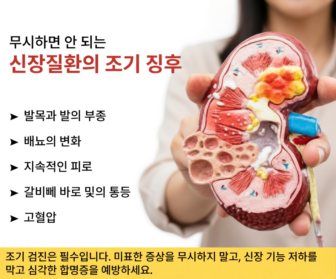 오늘 꼭 알아야 할 신장 건강 이상 초기 경고 신호를 무시하지 마세요