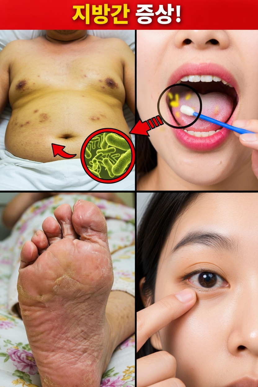 지방간 축적을 시사할 수 있는 이런 미묘한 징후들을 알아차리고 있나요?