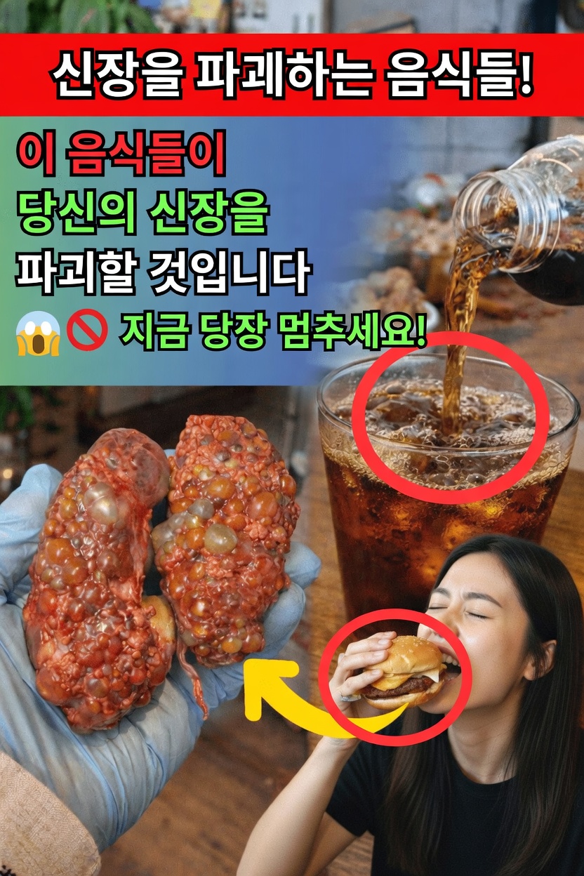 이 흔한 일상 음식들이 신장에 추가 부담을 주고 있을까요? 무엇을 주의해야 하는지 알아보세요