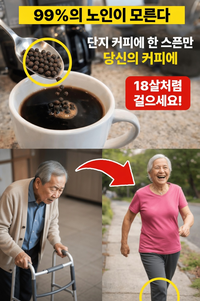 간단한 아침 습관을 알아보세요: 커피에 검은 후추를 넣기