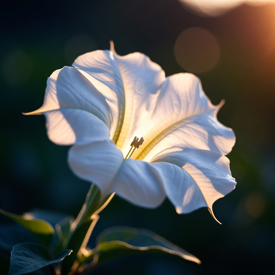독말풀의 치명적인 아름다움을 조심하라.