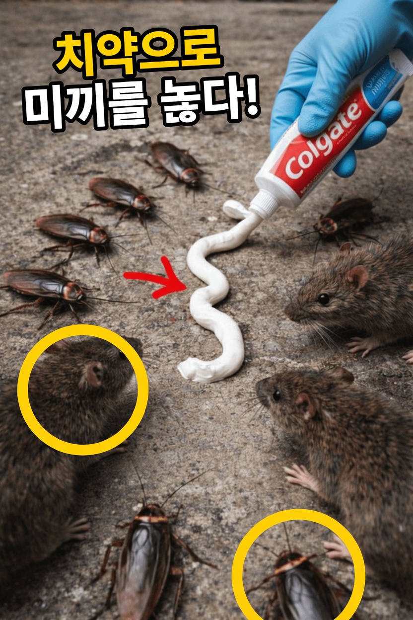 치약은 바퀴벌레, 개미, 생쥐 같은 집안 해충을 막는 데 도움이 되는 천연 방법일까요?