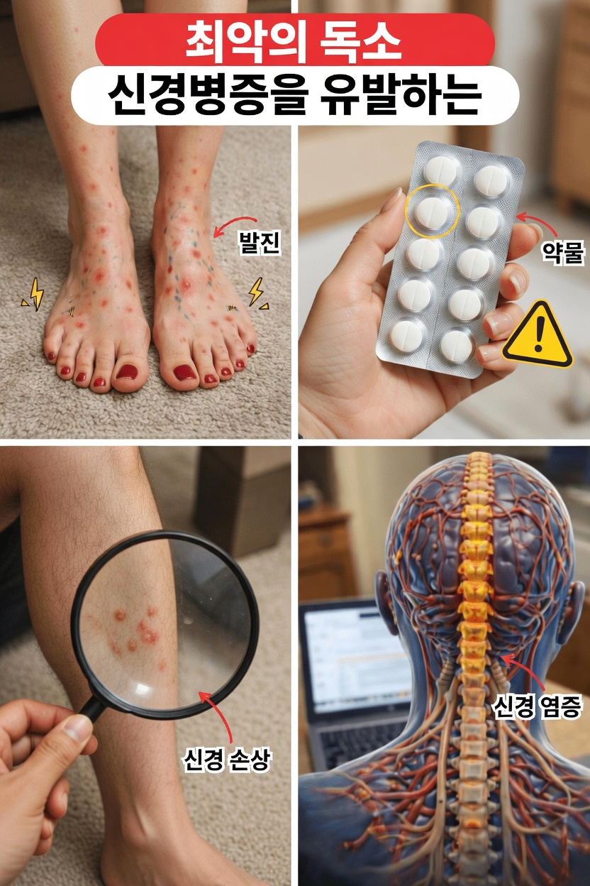 60세 이후의 어떤 흔한 일상 습관이 조용히 신경을 손상시키고 신경병증 증상에 영향을 줄 수 있을까요?