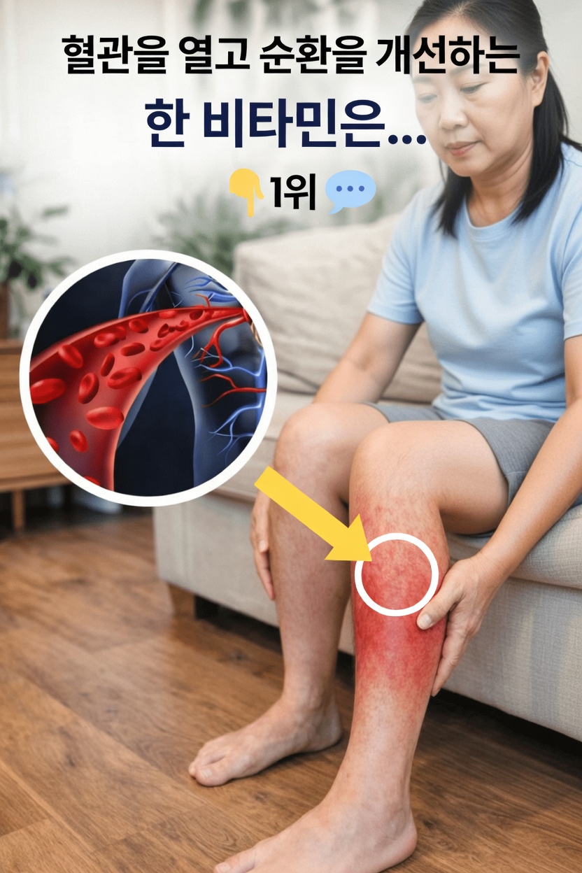 50세 이후 건강한 혈류와 혈관 건강을 돕는 단 하나의 비타민