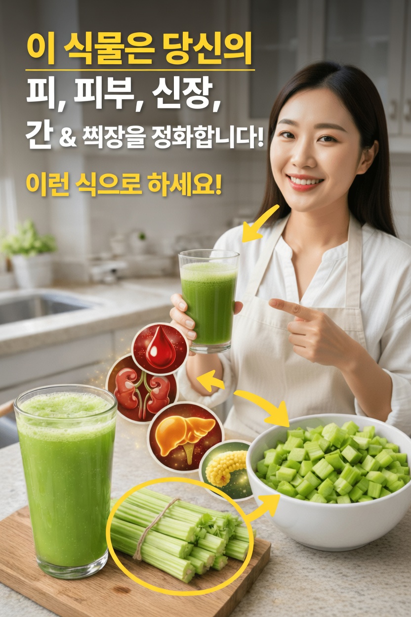 더 맑은 혈액·피부·장기를 원하는 사람들이 ‘셀러리 주스’를 최고의 아침 의식으로 삼는 이유