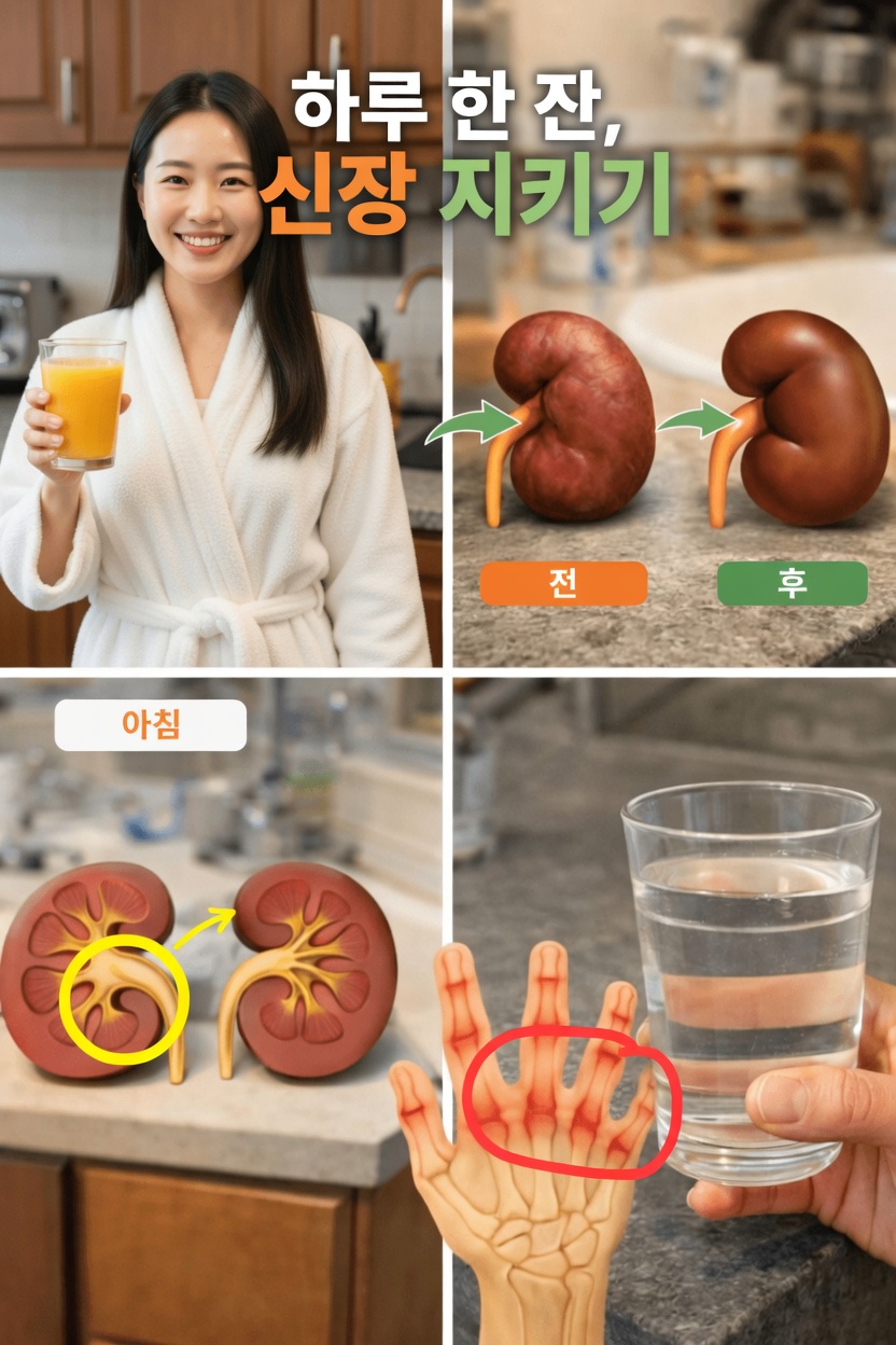 신장 건강을 지키는 간단한 아침 습관: 신선한 오렌지 주스의 효능 발견