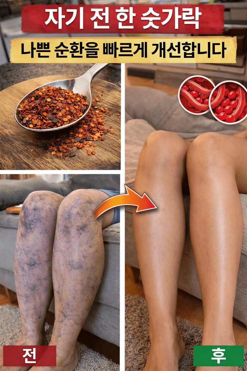 더 가벼운 다리로 아침을 맞이하세요: 건강한 혈액 순환을 도와줄 수 있는 저녁 식품 6가지 (간단한 3일 테스트 포함)