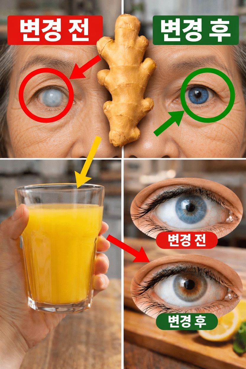 편안한 시력을 자연스럽게 돕는 데일리 웰니스 습관, 생강과 레몬