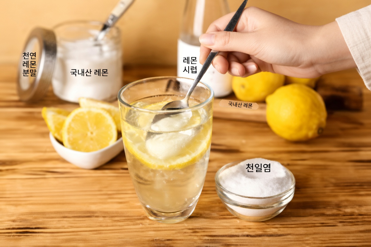 편안한 시력을 자연스럽게 돕는 데일리 웰니스 습관, 생강과 레몬