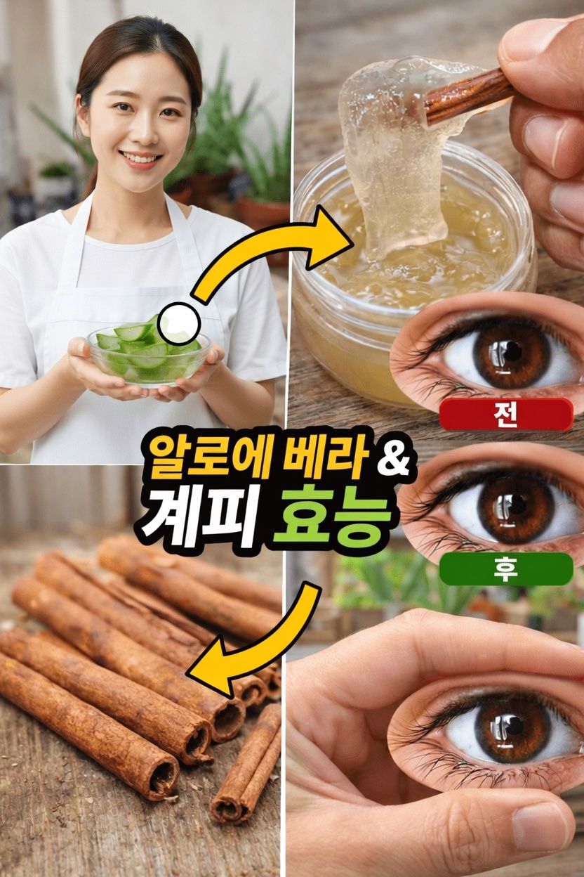 알로에 베라와 계피의 잠재적 효능: 일상적인 웰니스와 눈 건강을 위한 활용