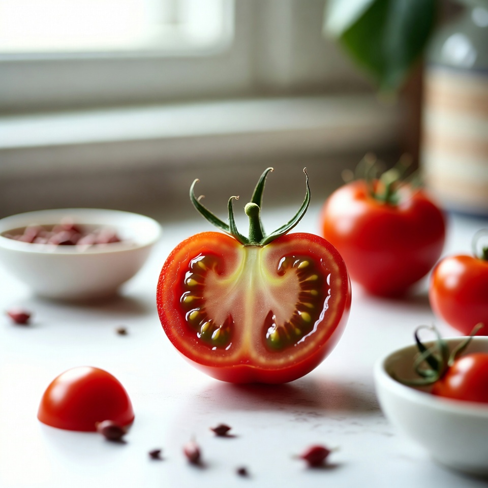 자연스럽게 미소를 밝혀요: 토마토 치아 미백