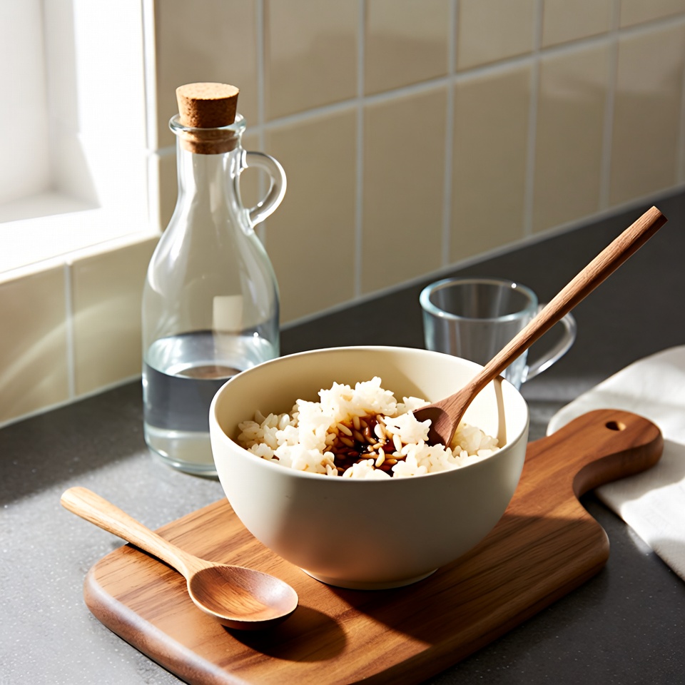 밥 지을 때 물에 식초를 넣어야 하는 이유는?