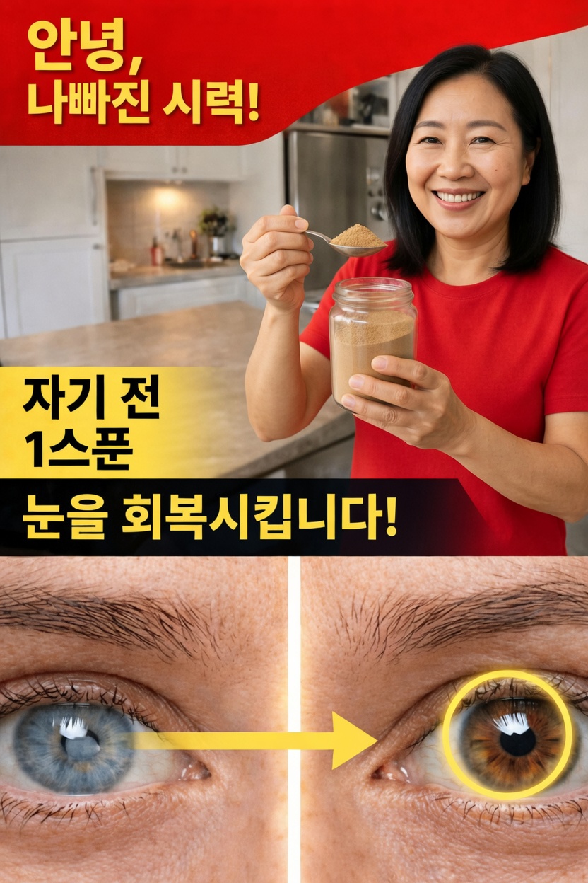 60세 이상이신가요? 잠들기 전에 이것 한 가지만 드시면 40대처럼 다시 선명하게 보입니다