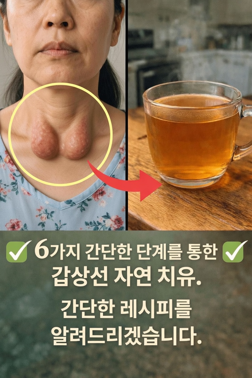 갑상선 건강을 자연스럽게 돕는 6가지 간단한 일상 습관 – 부드러운 오크라 차 레시피까지