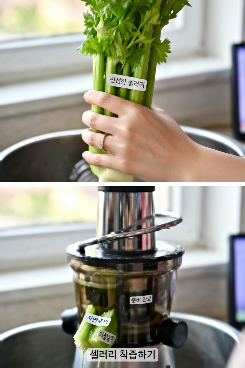 샐러리 주스: 일상에 수분과 영양을 간편하게 더하는 방법