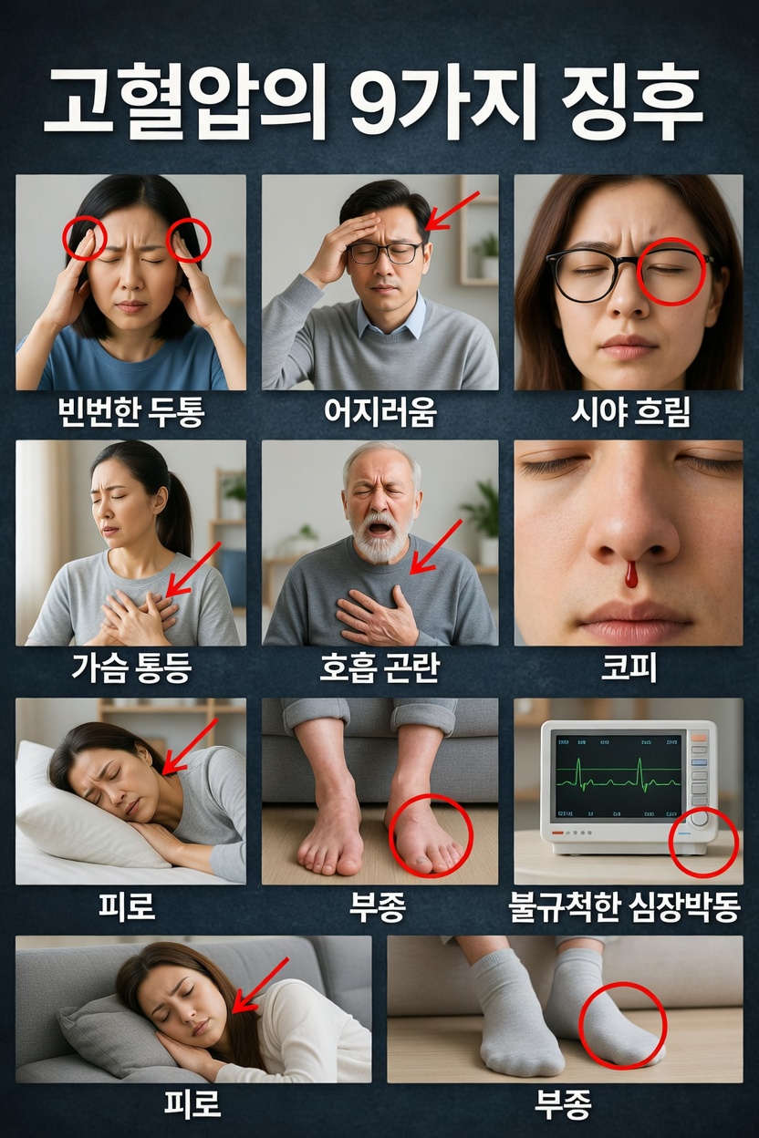 고혈압을 의심해야 하는 9가지 놀라운 징후 – 그리고 왜 주의 깊게 살펴봐야 하는지