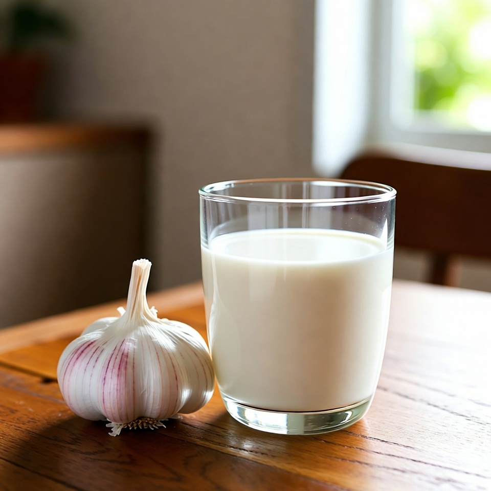 마늘 넣은 우유를 마셔 혈관을 깨끗이 하자