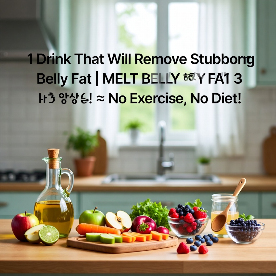 고집스러운 뱃살을 없애는 단 하나의 음료 | 3일 만에 뱃살 녹이기! 운동·다이어트 필요 없음
