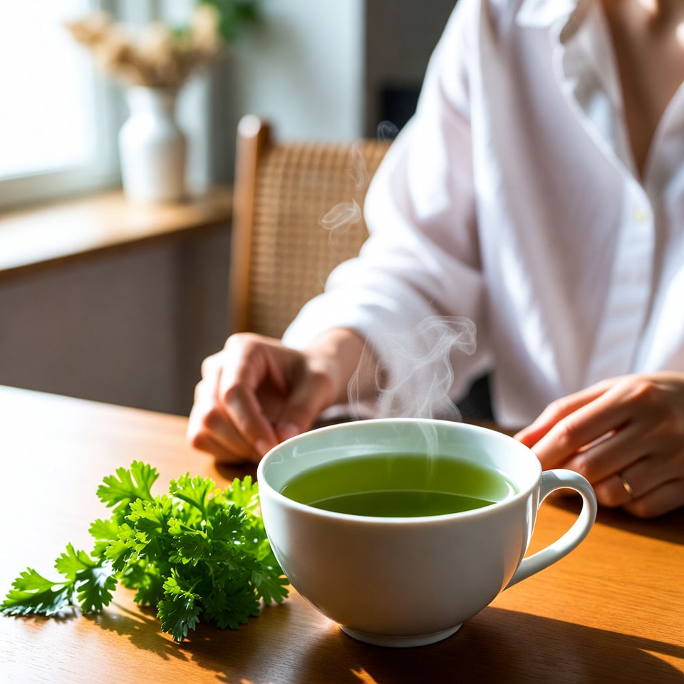 파슬리 차의 효능: 다리, 발목, 발 부기의 자연 치유
