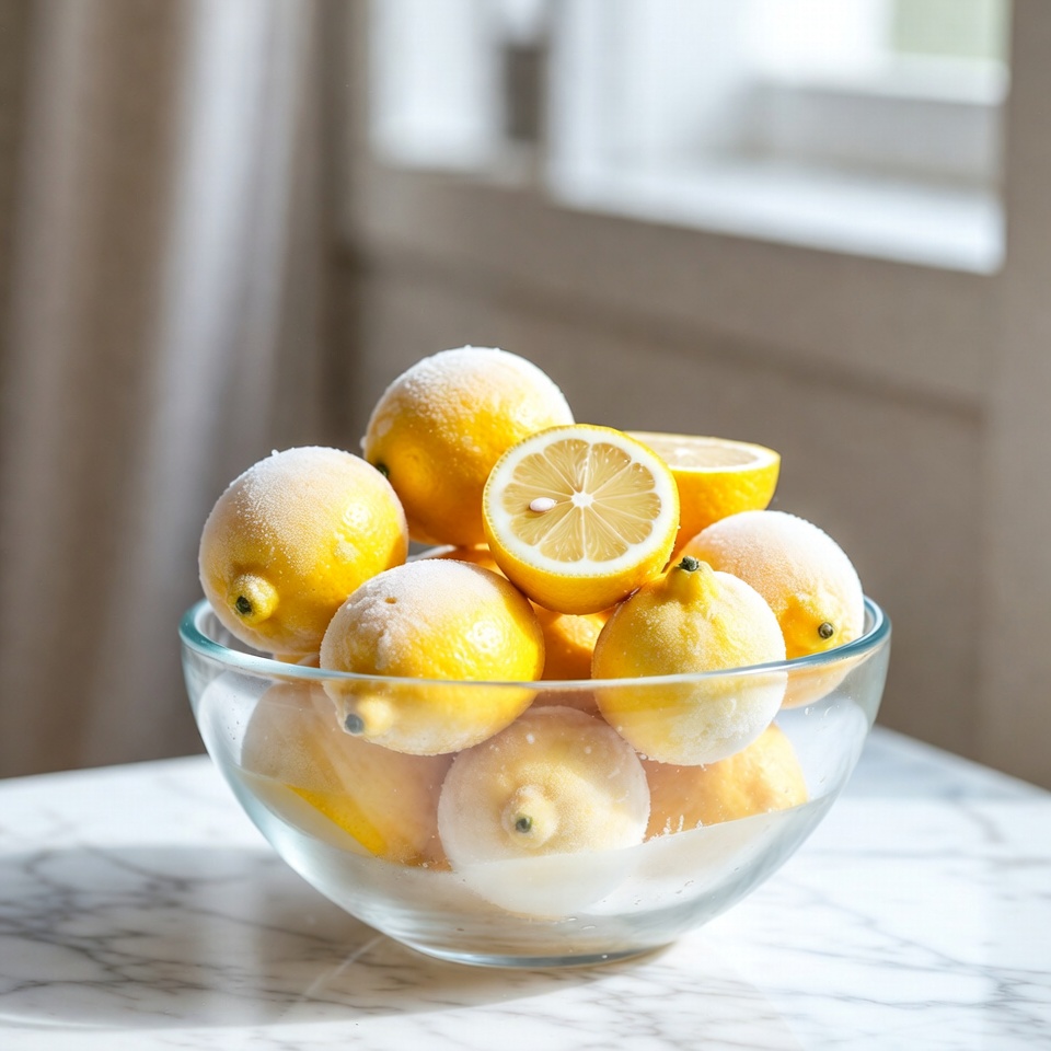 냉동 레몬의 건강 효능 탐구