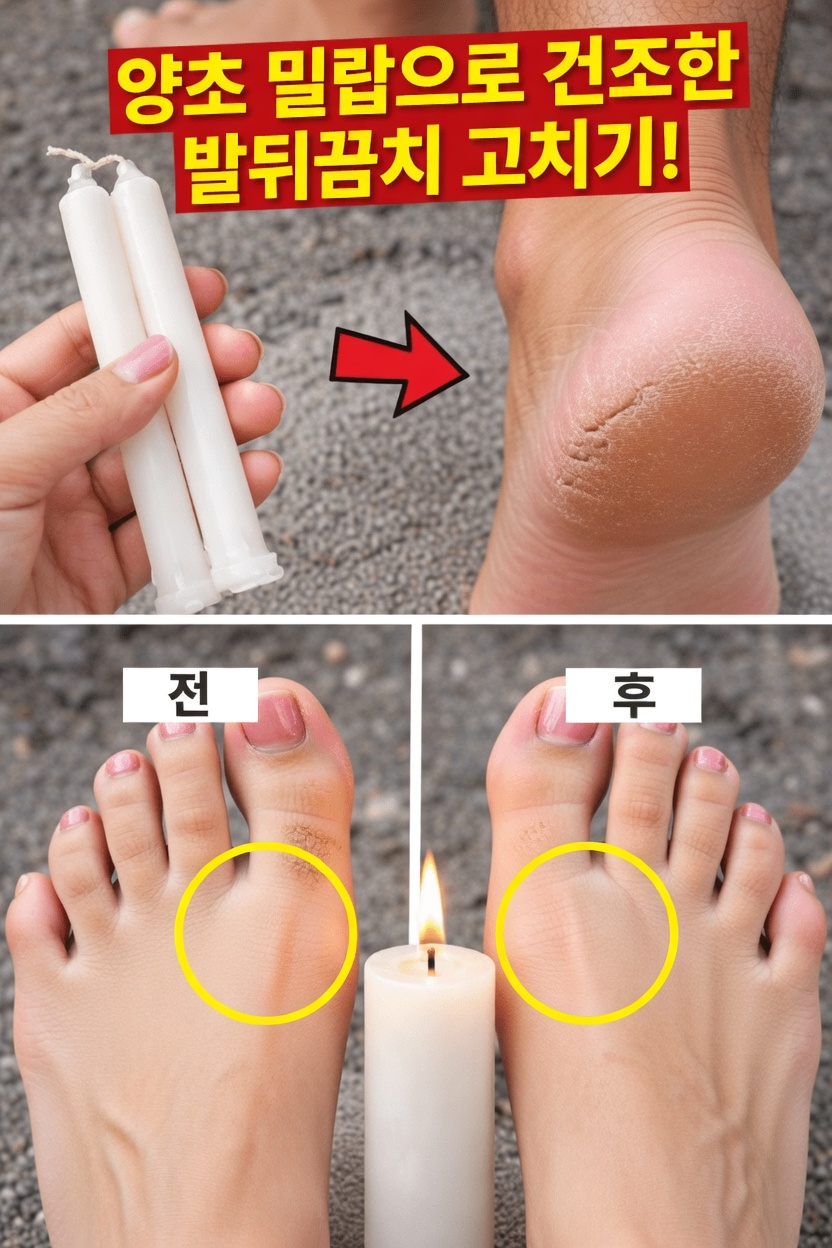 뒤꿈치 갈라짐 때문에 고민이신가요? 집에서 간단하게 따라 하는 왁스 케어 루틴으로 매끈한 발을 되찾으세요