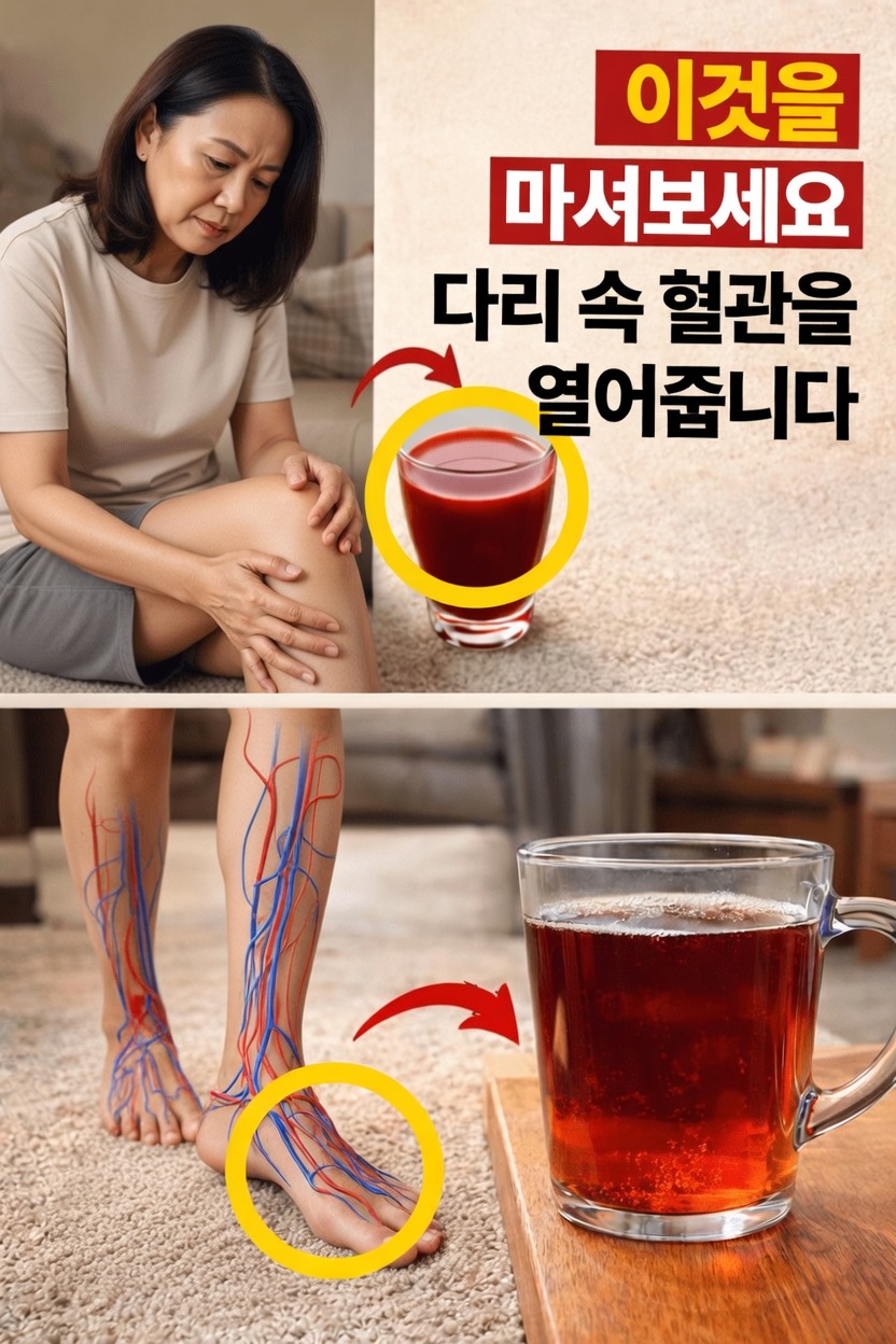 다리 혈류 개선을 도울 수 있는 놀라운 일상 음료와 집에서 만드는 방법