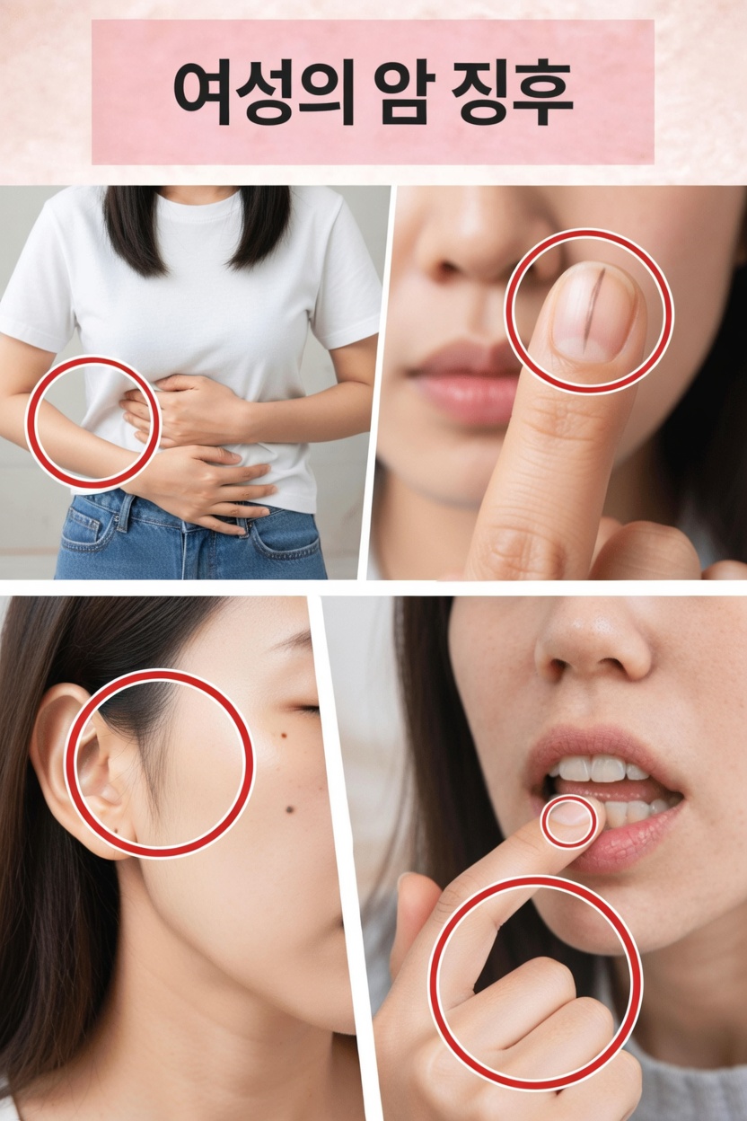 여성이 무심코 지나치기 쉬운 암의 미묘한 징후 14가지