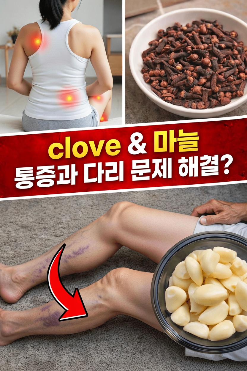 다리 편안함을 위한 자연적인 방법 탐구: 정향과 마늘에 대한 통찰