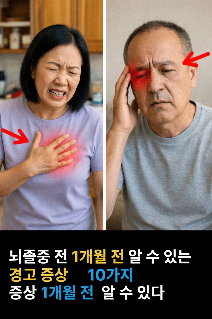 최대 한 달 전부터 나타날 수 있는 뇌졸중 전조 증상 10가지 – 꼭 살펴봐야 할 징후