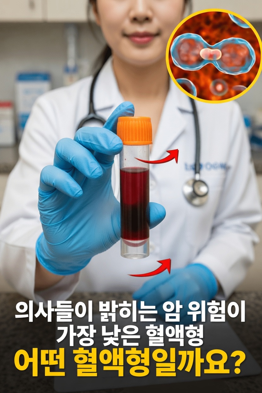 어떤 혈액형이 전체적인 암 위험 감소와 연관될까? 연구에서 얻은 통찰