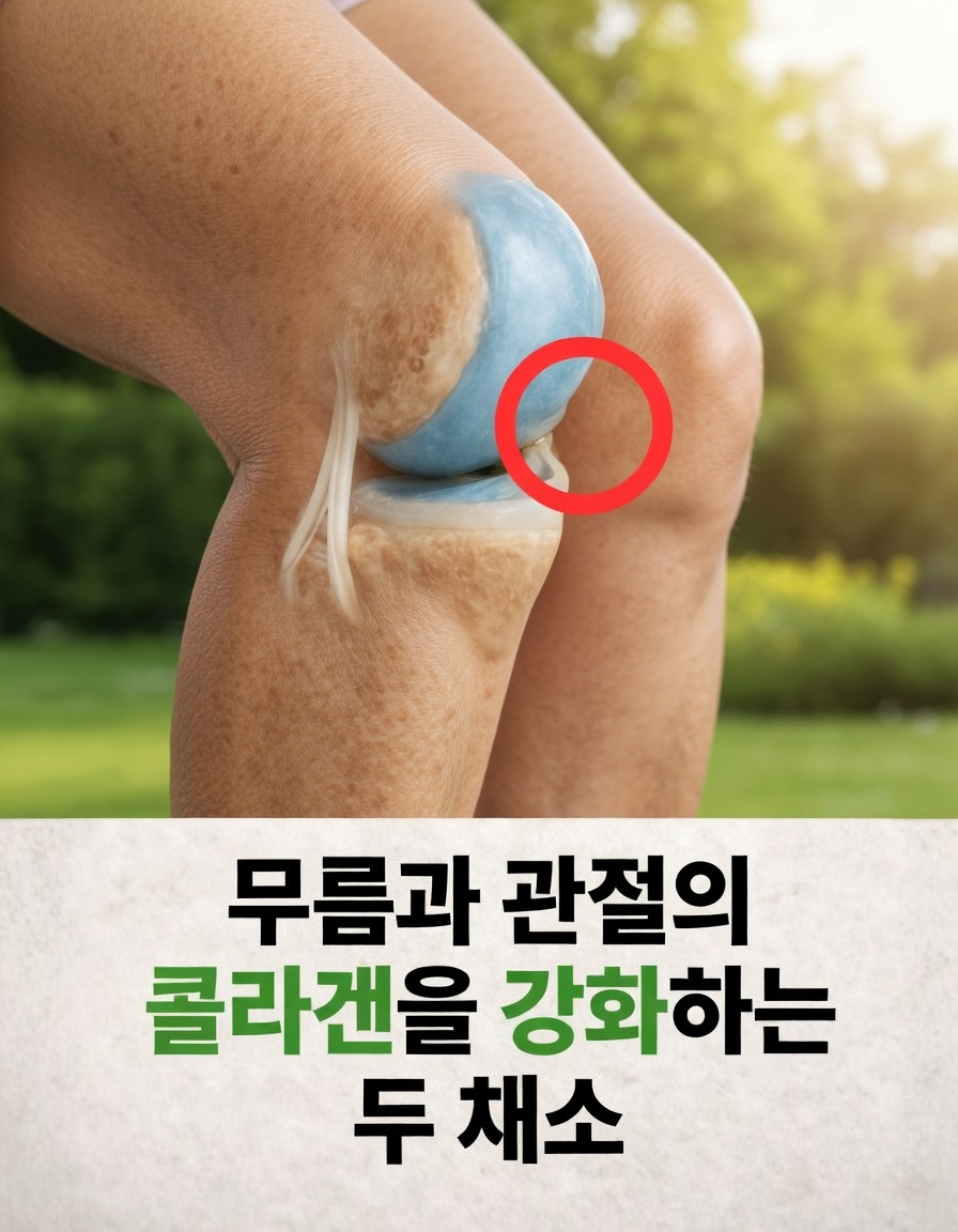 이 두 가지 일상적인 채소가 무릎과 관절 건강을 위해 몸의 자연 콜라겐 생성을 도와줄 수 있을까?