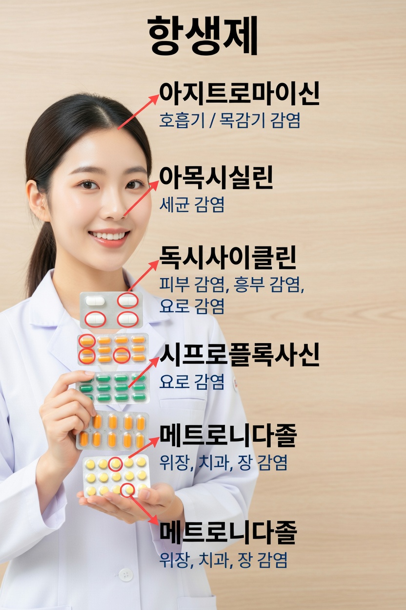 모두가 알아야 할 대표적인 항생제 5가지: 용도와 중요성