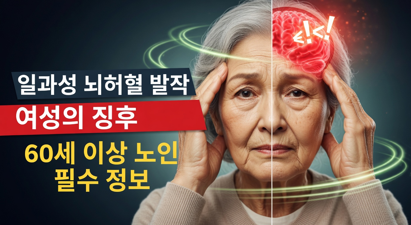 60세 이상 많은 사람이 일상에서 놓치는 열공성 뇌경색의 7가지 미묘한 신호