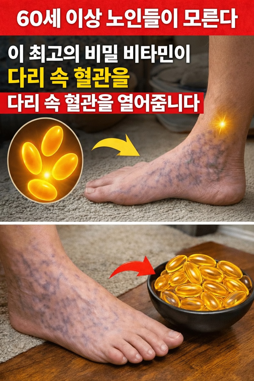 노인 다리 경련을 멈추고 근력을 회복하는 데 도움 되는 비타민 3가지: 다리를 자연스럽게 강화하세요