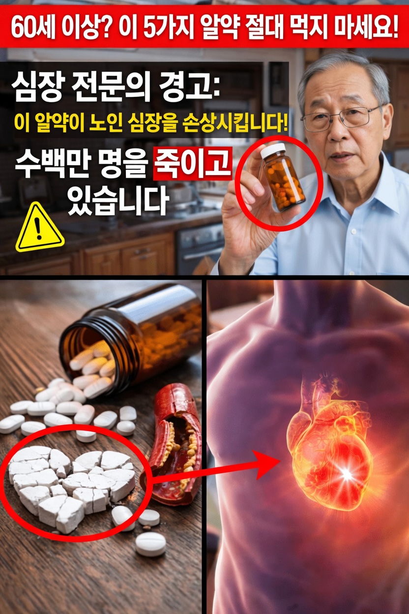 60세 이후 흔히 쓰는 진통제가 심장 건강을 위협할까요? 꼭 알아야 할 정보