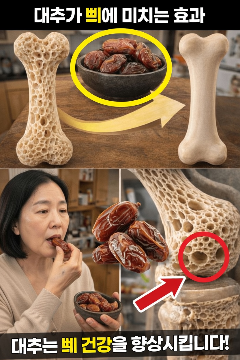 나이가 들수록 일상 식단에 대추를 더하는 것이 뼈 건강에 도움이 될까?