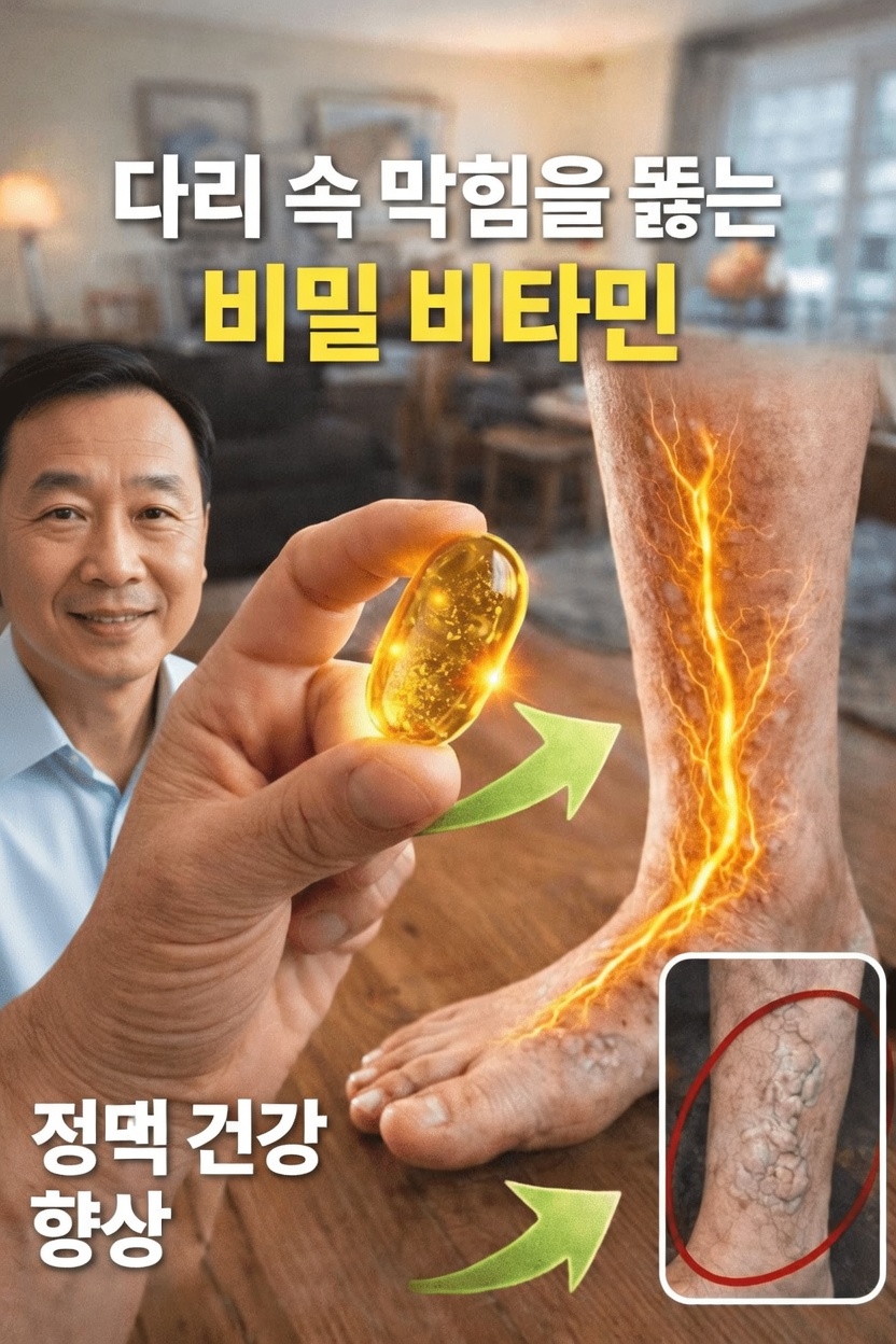 당신이 놓치고 있을지 모르는 건강한 다리 정맥과 혈액순환을 돕는 비밀 비타민