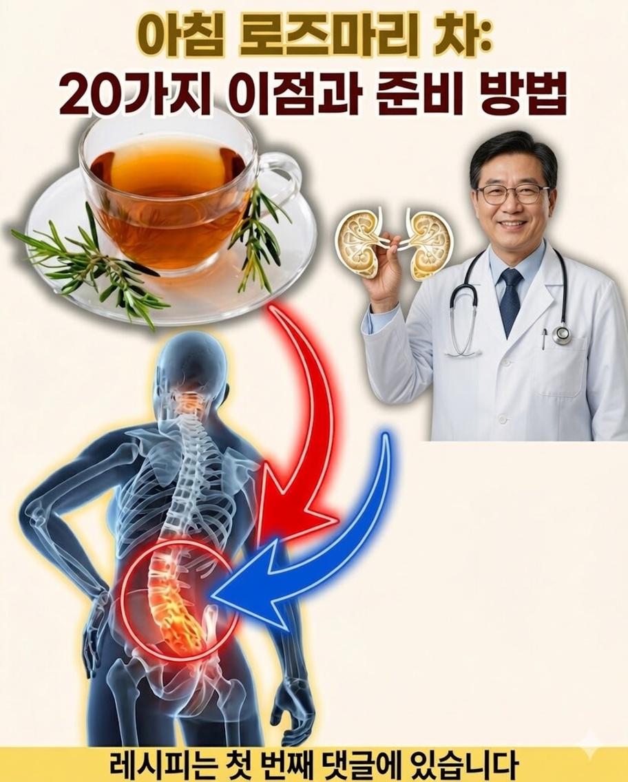 🌿 공복에 마시는 로즈마리 차: 에너지 넘치는 하루를 시작하는 강력한 천연 레시피 7가지